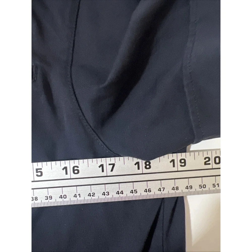 Banana Republic Medium Fitted Pima Polo Men's  Navy Blue Short Sleeve ‎ Cotton